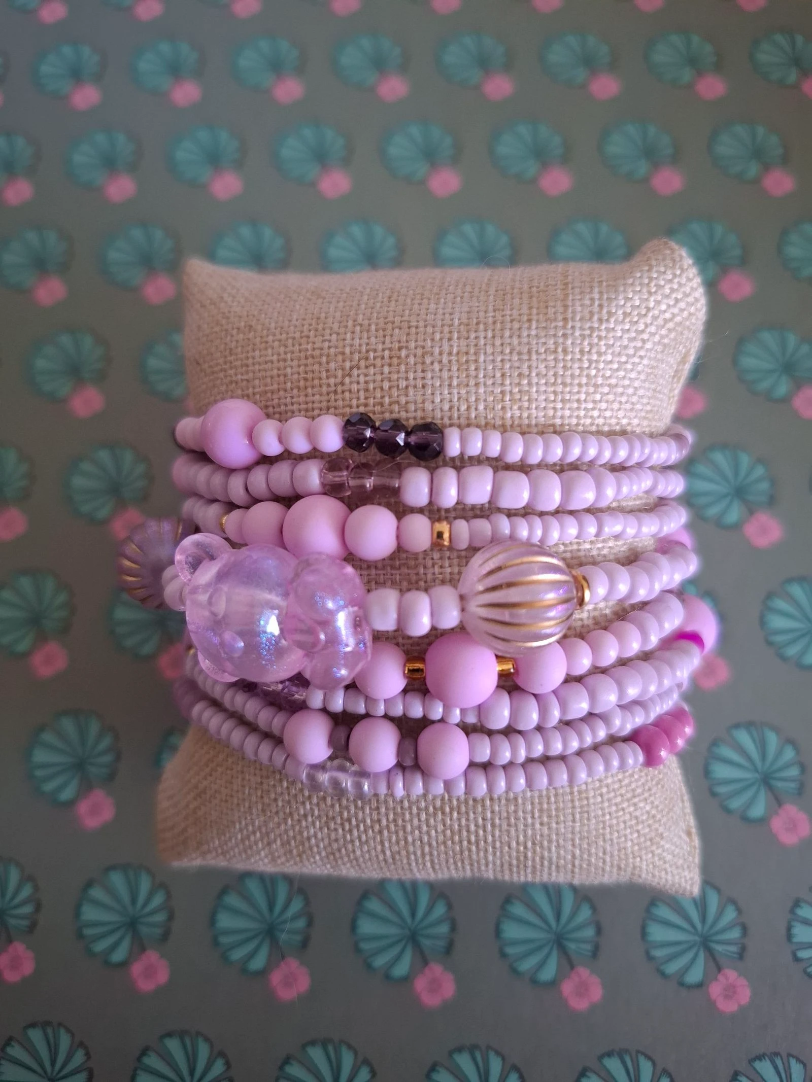 Wikkelarmband lavendel